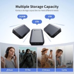 2인치 USB C 케이블 랜야드 휴대용 솔리드 스테이트 드라이브 아이폰 호환 17 프로 맥스 스마트폰 태블릿 노트북호환 4K 프로 : 엔케이s