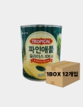 화채한박스원광대점 | 롯데 파인애플 슬라이스 836g 팥빙수 화채 과일 통조림 한박스 (12개입) : 로젤푸드