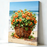 보석십자수 캔버스형 네잎클로버 꽃 대형 비즈아트 40x50cm ALV-01 : 서은이네 보석십자수