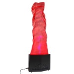시 파이어 플레임 36 LED 빨강 + 파랑, 할로윈 램프 무대 조명 빨간 천, 인조 쇼 머신 스테이지 나이트클럽용 : 글레보