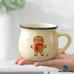 저스틴라우 150ML 크리스마스 머그컵 만화 산타 스타일 귀여운 엘크 눈사람 무스컵 사무실 가정 아침식사 우유컵 어린이 선물 : 계룡소소온