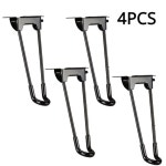 엠앤드더블유헤어샵 | 간편한 사용 4PCS 18 5CM 금속 헤어 클립 가구 다리, 분리형 접이식 디자인, 작은 커피 테이블에 적합한 보호 바닥 : 더블유커머스샵