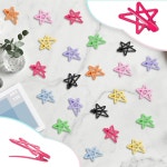 라헤어샵(Rahairshop) | ELANE 24개 여성용 스타 스냅 헤어 클립 귀여운 바렛 가는 액세서리 DIY 8가지 8 colors : 라라랜드뷰티샵