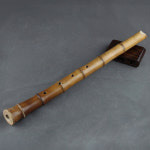 호환 5 홀 일본 스타일 Shakuhachi D 키 악기 뿌리 목관 악기가있는 대나무 피리 : 삼제니