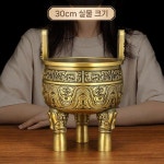현우양품 | 황동 향로 놋쇠 차향로 침향 용품 향꽂이 받침대 구리 인테리어 장식품 18cm 천추 삼다리 삼각대 : 마드레 리카