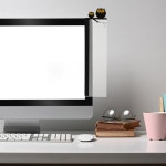샤네오피 2Pcs 고양이 디자인 컴퓨터 모니터 측면 패널 12.44X3.14인치 아크릴 메모 보드 홀더, 사무실 홈 : 오션투