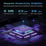 컴박사8282 | 미니 PC 윈도우 11 프로 I5-8259U 미니 컴퓨터 16GB 램 512G 4코어 8스레드 소형 데스크탑 컴퓨터 : 악어모올