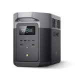 아라발전기 | DELTA2 Max 2400W 휴대용 스테이션 비상 백업 태양 전지 패널 발전기 Lifepo4 배터리 손전등 홈 야외 RV : 크로딕스-11B