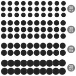 플레잉모어(playingmore) | 모어 100Pcs 플라스틱 모델 미니어처 베이스 28.5mm 32mm 40mm, 4mm / 0.16 두꺼운 원형 전쟁 피규어 스탠드 게임 또는 워게임 롤플레잉...