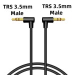 케이에스이파트너스 | 이어폰연장선 90도 5mm TRS TRRS 오디오 케이블 스테레오 직각 AUX 코드 헤드폰 MP3 스마트 태블릿 자동차 스피커 : Flybuy