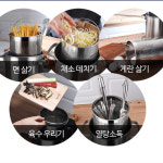 호향래꼬치튀김소고기판면 | 깊은 멀티팟 파스타냄비 4.3L 인덕션 면삶는 꼬치어묵 튀김 파스타팟 스파게티 오뎅냄비 : 라엔드몰