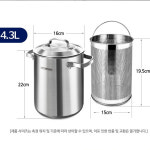 호향래꼬치튀김소고기판면 | 깊은 멀티팟 파스타냄비 4.3L 인덕션 면삶는 꼬치어묵 튀김 파스타팟 스파게티 오뎅냄비 : 라엔드몰