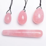 마사지 볼드롭 배송 드릴 천연 로즈 쿼츠 Yoni 계란 세트 여성 Kegel 운동기 근육 강화 Wand Jade Massager : 청우인터내셔널 김포