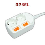 디에스이엘씨㈜ | DOSEL 디에스이엘씨 동서 멀티탭 멀티코드 1.5m 3m 5m 개별 접지 2구 : 유영라이팅