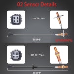 청풍2001-1자판기 | GPMMWPG 2PCS O2 센서 234 4205 4061 02 프리즘용 용 자동차 산소 1998 1 2000 2001 2002 코롤라용 호환 DA-MH : 황금자판기 열셋
