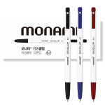 모나미 153 클립 볼펜 0.7mm 1타 12개 필기 저점도 잉크 : Officezone