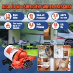 지케이마린 | CYKLEKING 12V 수압 펌프스 5GPM 45PSI 콰이어트 온디맨드 RV 다이어프램 12볼트 셀프 프라이밍 캠핑카 마린 트래블 트레일러 워싱다운...