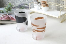 네코짱 고양이 유리컵 300ml 2color 글라스컵 홈카페 선물용 : 꺼나마켓