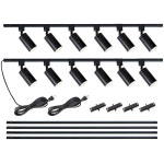 조명기구 GU10 코드가 트랙 레일 스팟 13피트 12 키트 LED 조명 타입 키친 플러 Black 8 Lights : 아무거나다있소