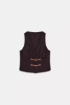6302 ZARA 자라 여자 정장조끼 브이넥 베스트1165064 : 삼제이 글로벌