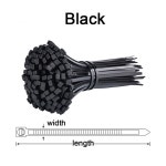 ㈜수인이엔지 | 100/50pcs 공급 패스너 하드웨어 케이블 타이 10 300 10 500 10 720 10 900 플라스틱 나일론 케이블 타이 자동 코드 타이 8 8mm : 마레노