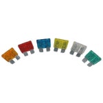 200pcs /세트 모듬 혼합 중형 플랫 자동차 퓨즈 세트 자전거 트럭용 블레이드 5A 10A 15A 20A 25A 30A : MINNESOTA1