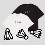 par. 피에이알 셔틀콕 소로나 오버핏 티셔츠 : par.