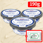 동서 필라델피아 크림치즈 플레인 190g x3개+물티슈 선물 : 플랜 88