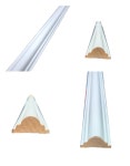(예림)웨인스코팅 26배꼽몰딩 26x12x2440mm 페이퍼시트 도색 도장용 : 더 디에이치몰