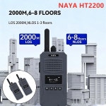 Naya상사 | HT2200 'NAYA' 무선 풀듀플렉스 인터콤 시스템 8CH 최대 버튼 없음 엔지니어링 기계용 실외 : 프로팀종합상사3
