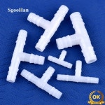 흰색 PE 티 커넥터 수족관 탱크 공기 펌프 호스 파고다 조인트 정원 관개 4 ~ 13mm 5 200 : 레보나스토어