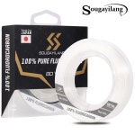 카본줄 Sougayilang 탄소 탄화플루오르 낚싯줄 강력한 은폐 하이 퀄리티 초강력 야외 낚시용 80yds : 인터네셔널바이