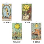L1RABE 4PC 타로 걸이형 방향제 향기 테마 자동차 카드 카드 태블릿 아로마테라피 Tarot Cards Theme : 새벽수레