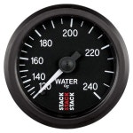 스택 st3108 블랙 52mm 1/2 npt 120-240 f 기계식 게이지 수온 : 그린라이프상점