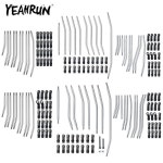 YEAHRUN-10PCS 스테인레스 스틸 링키지 세트 + 볼 엔드 축 SCX10 II 90046 TRX-4 1/10 RC 크롤러 자동차 : 노보에지