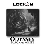 락온 오디세이 Black & White 게이밍 유리 마우스패드 LOCKON 리미티드 컨트롤 : JohnsonGaming
