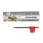 (주) 웰던앤드써니사이드업크리에이티브 | ACCUSIZE INDUSTRIAL TOOLS HELICAL 인덱서블 웰던 섕크 엔드 밀 APKT11T3 카바이드 인서트 3 2CM 1 /4인치 X 11 4CM 4 /2인치 550...
