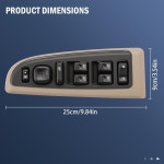 2023-0205-1588 | 마스터 윈도우 스위치 및 탄 베젤 89045127 2003-2006 Chevrolet Silverado, GMC Tahoe, Yukon 15883319 : 구르미스토어a