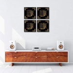 이슬람 아트 AL AL 거실 장식용 IKHLAS 알라 침실 KAFIRUN 장식 사무실 20''W x 20''H x4 이슬람 작품13 : 쿠3키