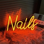 Naill room(네일룸) | 네온 사인 매니큐어 숍 네일 룸 장식 벽 뷰티 살롱 간판 1. nails room 50x18cm : 지이유3호점
