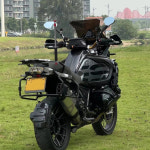호환 R1250GS R1200GS 모토 리어 미러 360 회전식 CNC 알루미늄 모토 사이드 미러 클리어 초광각 : 코랑레드