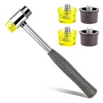 모트바흐 소형 4개 가죽 플라스틱 목재 DIY 헤드 25MM 교체용 망치 보석 고무 양면 25mm hammer : 팜트리마켓5