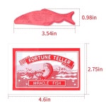 LE TOOTER FORTUNE TELLER MIRACLE FISH, 200팩 장난감 참신한 크리스마스용 행운의 - 마법적이고 물고기 점쟁이 : 동그루룸