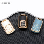 자동차 원격 키 케이스 커버 쉘 시빅 핏 베젤 재즈 옥 프리 오디세이 보호 1. 4 Button Black : 오케이모아20호점