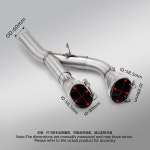 바이크 오토바이 배기구 파이프는 S1000RR 2019-2025 스테인레스 전면 섹션에 적합 : 코제랑떼