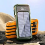 솔라파트너스일호 | 레노버 200000mAh 솔라 점프 스타터 대용량 4-in-1 내장 케이블 지능형 디지털 디스플레이 아이폰용 전원 공급 장치 : 더블유파트너스G