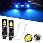 2Pcs H3 자동차 Led 12V-24V 12Smd 전구 3030 칩셋 6000K 안개 조명 화이트 : 더블유파트너스F