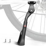 자전거킥스탠드 호환 자전거 킥스탠드 가변 알루미늄 합금 MTB 사이드 지지대 24-29인치 로드 전기 미끄럼 방지 빅 풋 : 커버라기