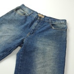 CK997 38 텐아웃오브텐 00s 윈도우페인 체크 와이드 데님 팬츠 바지 : 바루사