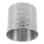 스테인리스 스틸 계량컵 250ML 스쿱 액세서리 주방 사료 요리 커피 가루 도구 애완동물 견과류 : 알레아노